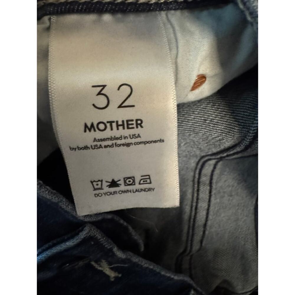 Mother The Dazzler Mid Rise Ankle Straight Leg Jeans In Heirloom 32 - Picture 6 of 8